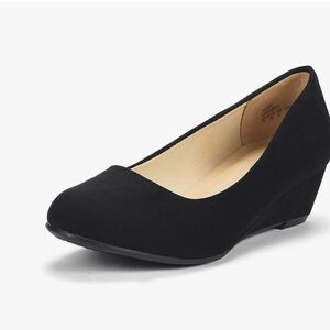 Dream Pairs Black Wedge Shoes